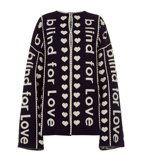 gucci blind for love cardigan replica